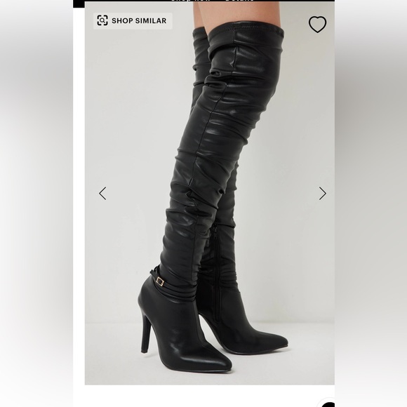 NWOT Over The Knee Stiletto Boots - Picture 4 of 5